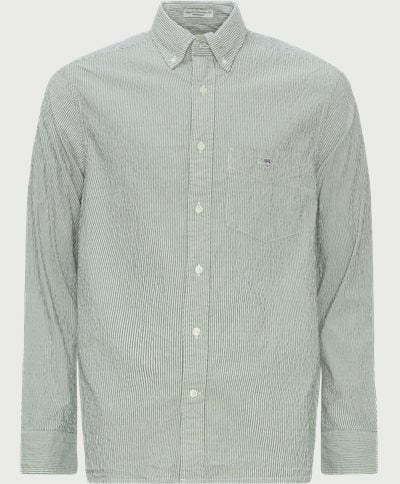 Gant Shirts REG SEERSUCKER STRIPE SHIRT 3240063 Green